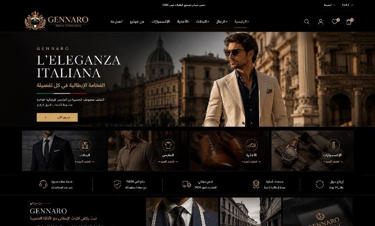 Gennaro website screenshot