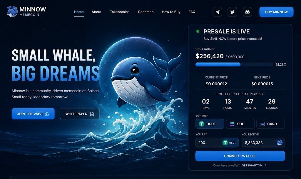 Minnow website screenshot